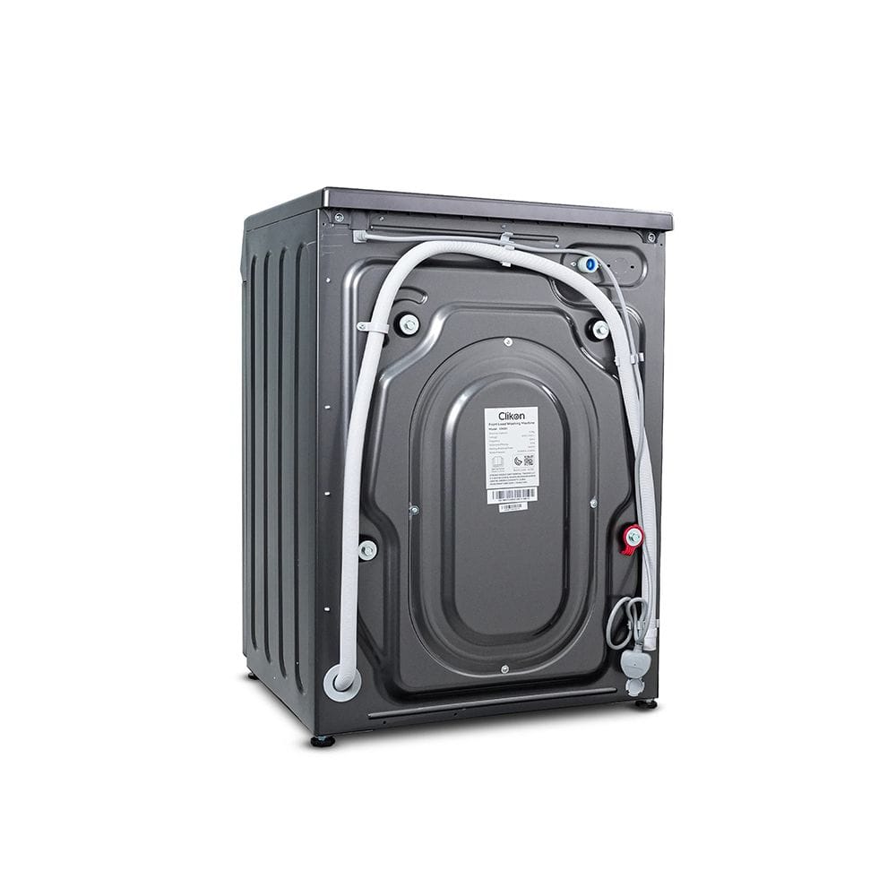 Clikon Front Load Washing Machine 8KG BLDC Motor, Multiple Wash Programs, Energy Efficient Performance | Dark Grey/Black - CK681