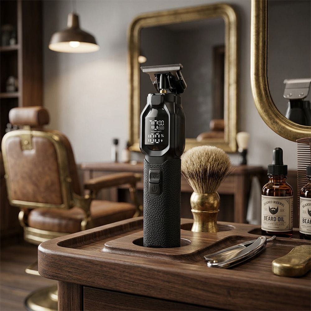 Clikon 3-in-1 Hair Trimmer Rechargeable Grooming Kit, Precision Stainless Steel Blades, Multi-Function Beard & Nose Trimmer | Black - CK3370