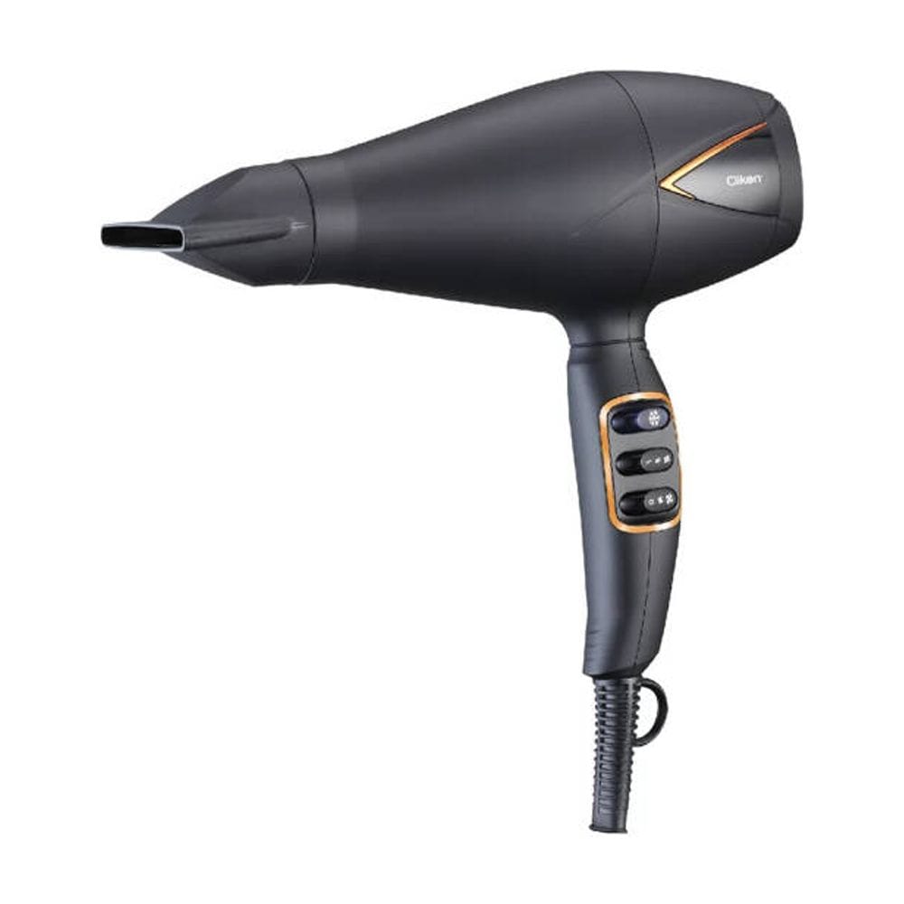 Clikon Professional Hair Dryer 2300W Powerful Airflow, Multiple Heat & Speed Settings, Cool Shot Function | Matte Black - CK3303