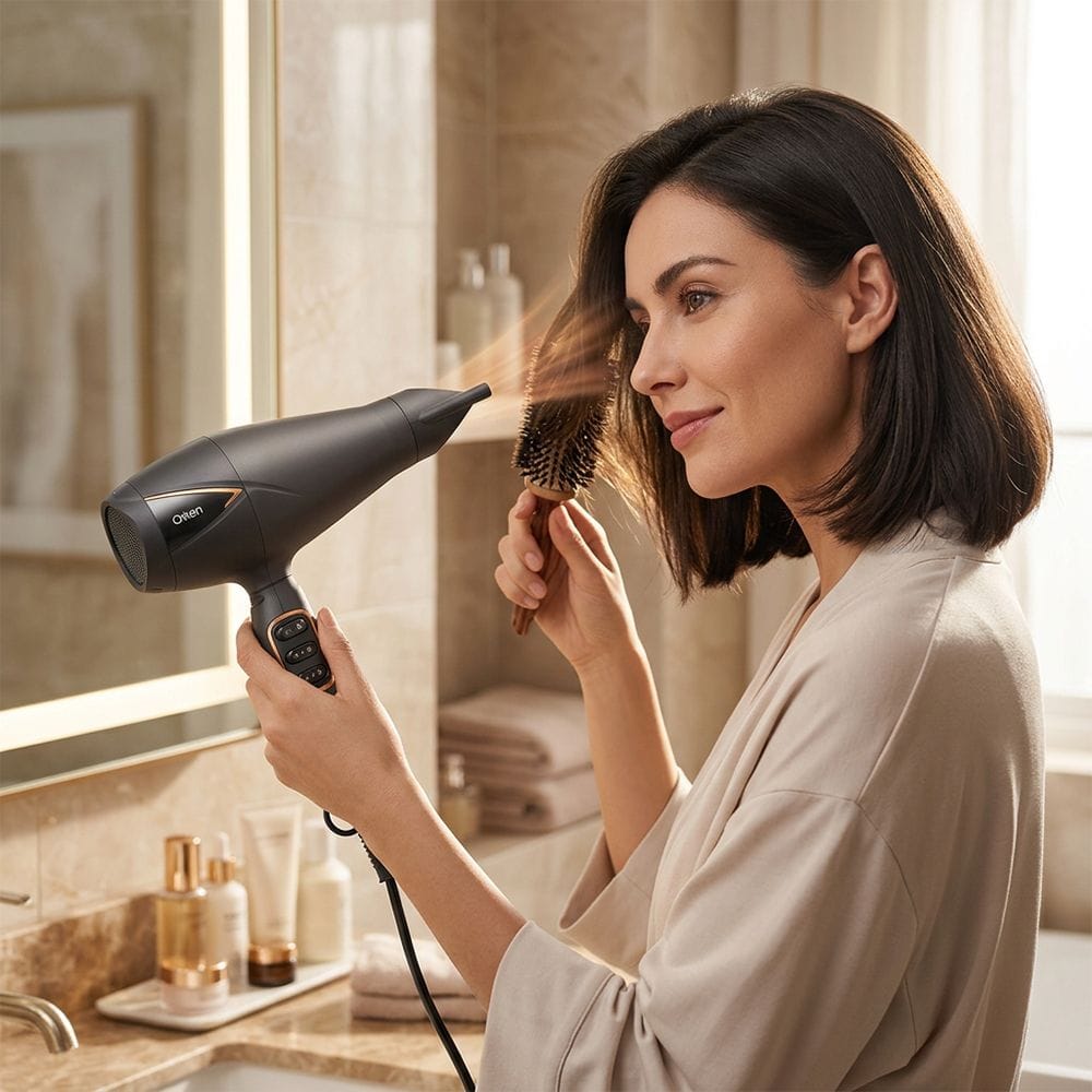 Clikon Professional Hair Dryer 2300W Powerful Airflow, Multiple Heat & Speed Settings, Cool Shot Function | Matte Black - CK3303