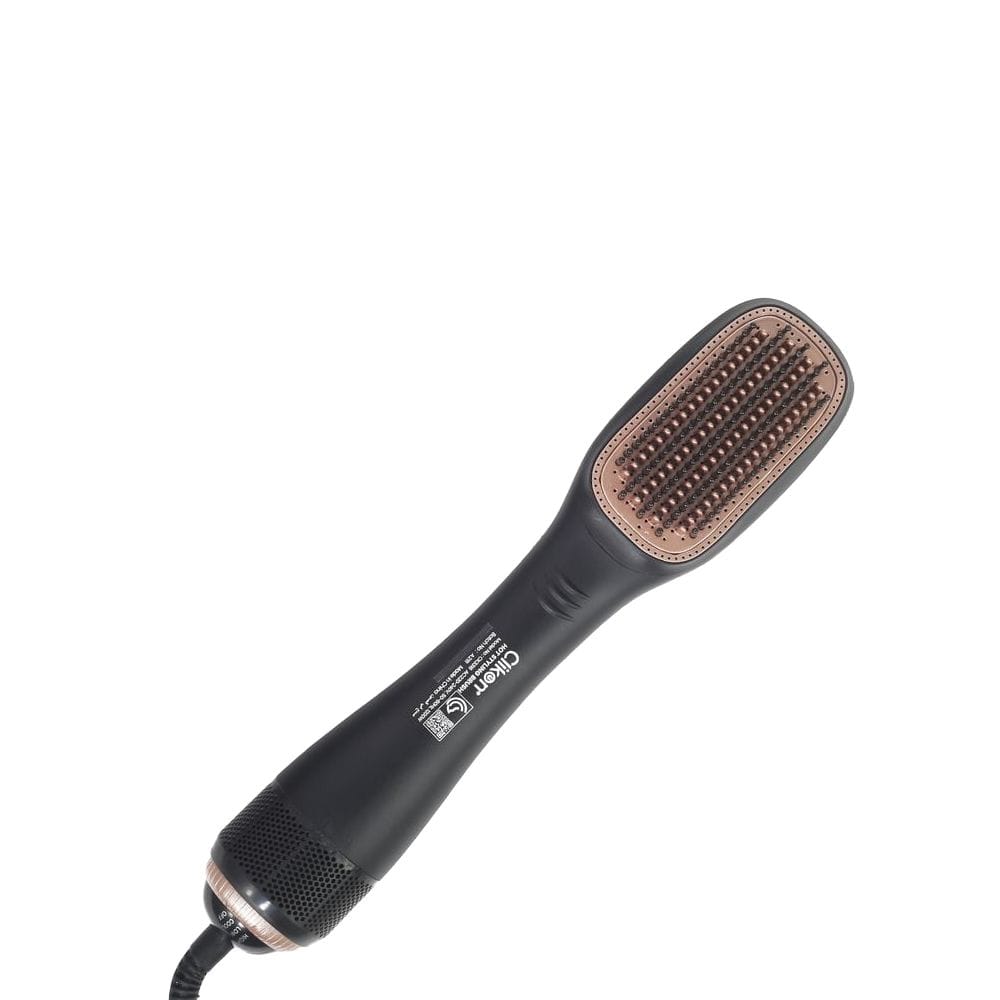 Clikon Hair Styling Brush 1200W Hot Air Styler, Multi-Function Volumizing & Drying Brush, Adjustable Heat Settings | Matte Black - CK3316-BLK