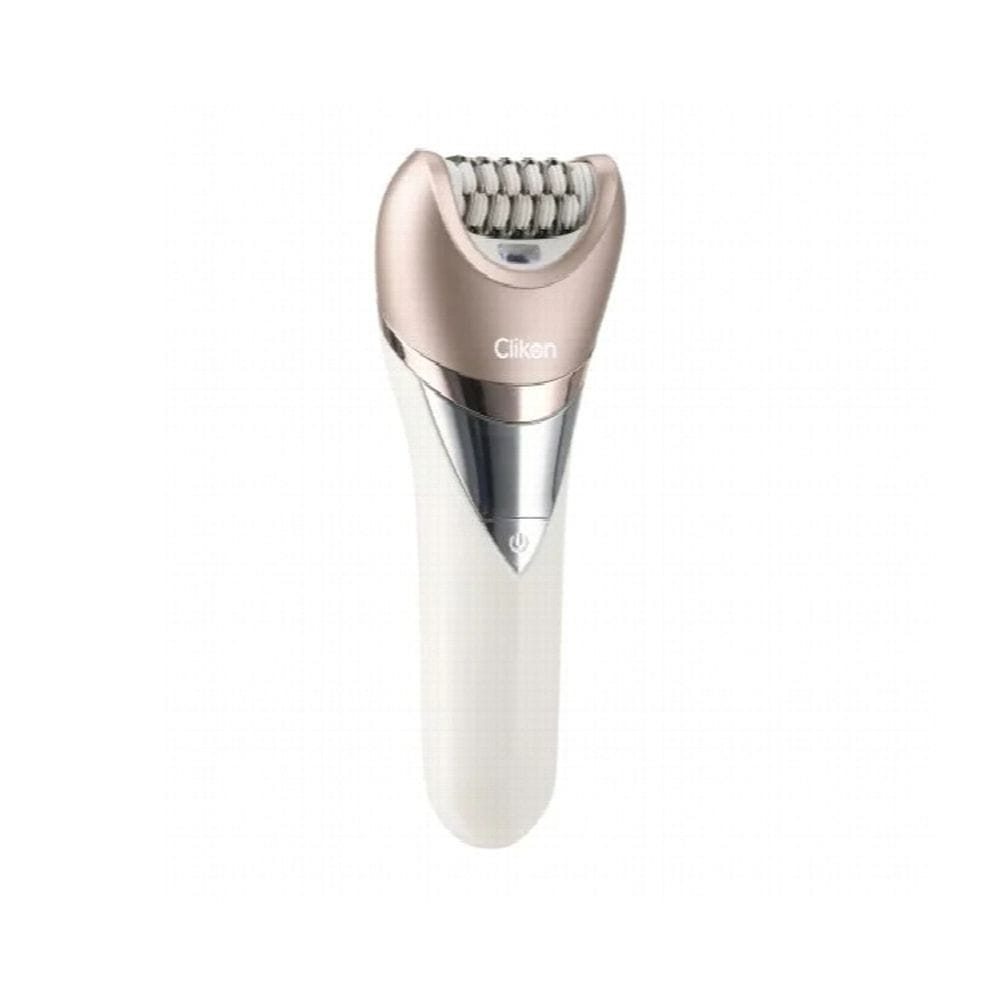 Clikon 3-in-1 Rechargeable Beauty Set Facial Hair Remover, Eyebrow & Nose Trimmer, Portable Grooming Kit | Rose Gold/Pearl White - CK3326