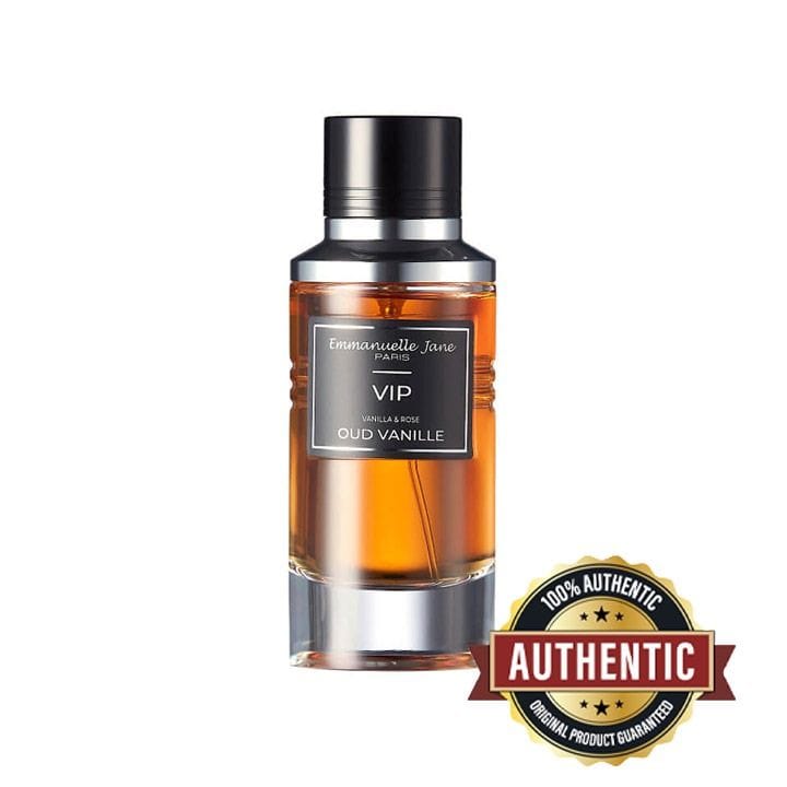 Emmanuelle Jane VIP Oud Vanille Unisex Eau de Parfum 90ml – Vanilla, Rose & White Musk Warm Oriental Fragrance | 370205