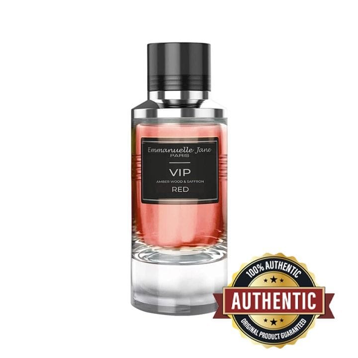 Emmanuelle Jane VIP Red Unisex Eau de Parfum 90ml – Sweet Fruity Accord, Floral Heart & Warm Amber Long-Lasting Perfume | 370236