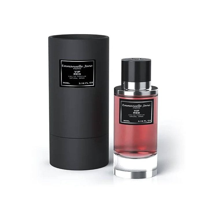 Emmanuelle Jane VIP Red Unisex Eau de Parfum 90ml – Sweet Fruity Accord, Floral Heart & Warm Amber Long-Lasting Perfume | 370236