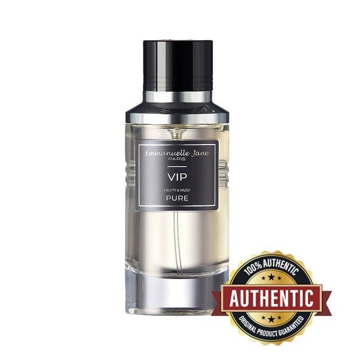 Emmanuelle Jane VIP Pure Unisex Eau de Parfum 90ml – Clean Citrus Accord, Soft Floral Notes & Musk Elegant Fragrance | 370915