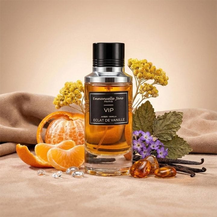 Emmanuelle Jane VIP Éclat de Vanille Unisex Eau de Parfum 90ml – Sweet Vanilla, Creamy Accord & Soft Musk Long-Lasting Fragrance | 372780