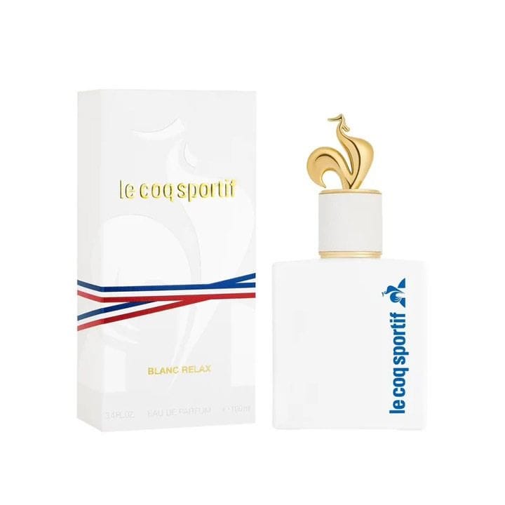 Le Coq Sportif Blanc Relax Unisex Eau de Parfum 100ml – Mandarin Citrus, Herbal Tea Infusion, Cedarwood & Musk Woody Long-Lasting Fragrance | LCS200003