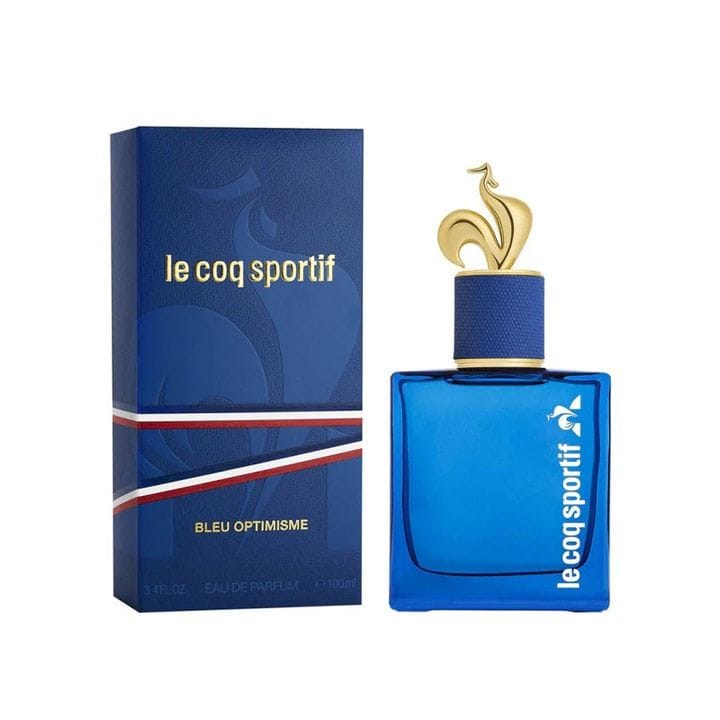 Le Coq Sportif Bleu Optimisme Eau de Parfum for Men 100ml – Bergamot, Lavender, Maté & Patchouli Woody Aromatic Long-Lasting Fresh Fragrance | LCS100003
