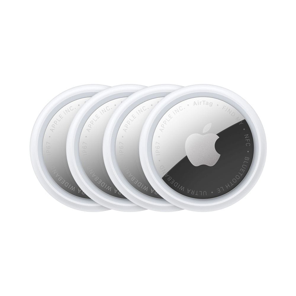 Apple AirTag (2nd Generation) 4 Pack Item Tracker, Precision Finding, Find My Network, Built-in Speaker & Privacy Protection | White - MFEA4ZF/A