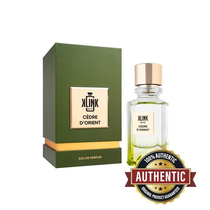 Klink Niche Cèdre d’Orient Unisex Eau de Parfum 100ml – Cedarwood, Spicy Notes, Amber & Musk Warm Woody Oriental Long-Lasting Fragrance | 5425039223902