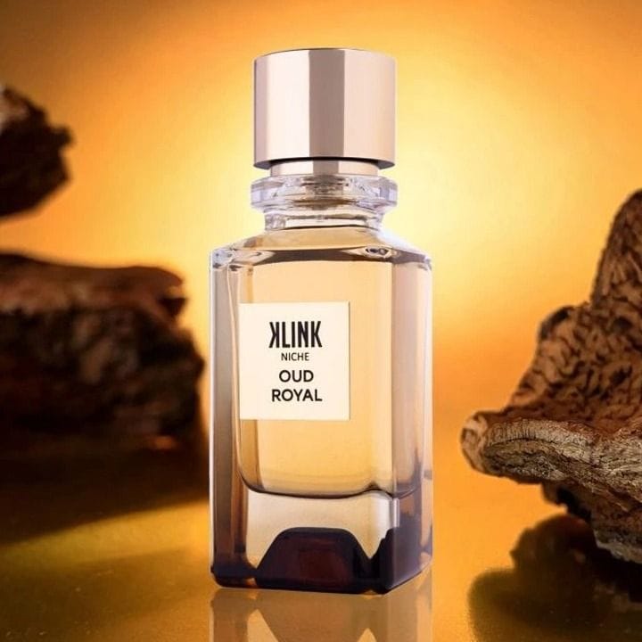 Klink Niche Oud Royal Unisex Eau De Parfum 100ML Fruity Citrus Smoky Floral Oud Vanilla Amber Rich Scent | Clear - 5425039223889