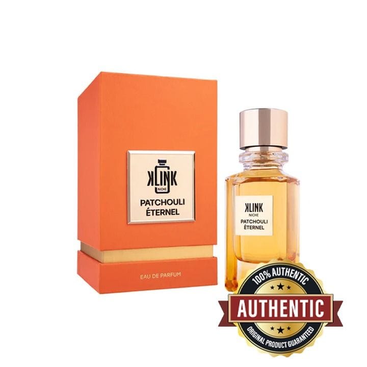 Klink Niche Patchouli Eternel Unisex Perfume 100ML Eau De Parfum Woody Patchouli Amber Warm Spicy Long Lasting | Clear - 542503922896