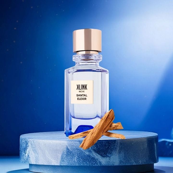 Klink Niche Santal Elixir Unisex Perfume 100ML Eau De Parfum Sandalwood Woody Creamy Musky Warm Long Lasting | Clear - 5425039223926