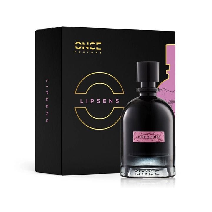 Once Perfume Lipsens Unisex Perfume 100ML Eau De Parfum Sweet Fruity Vanilla Musky Amber Powdery Long Lasting | Clear - 8053629626702