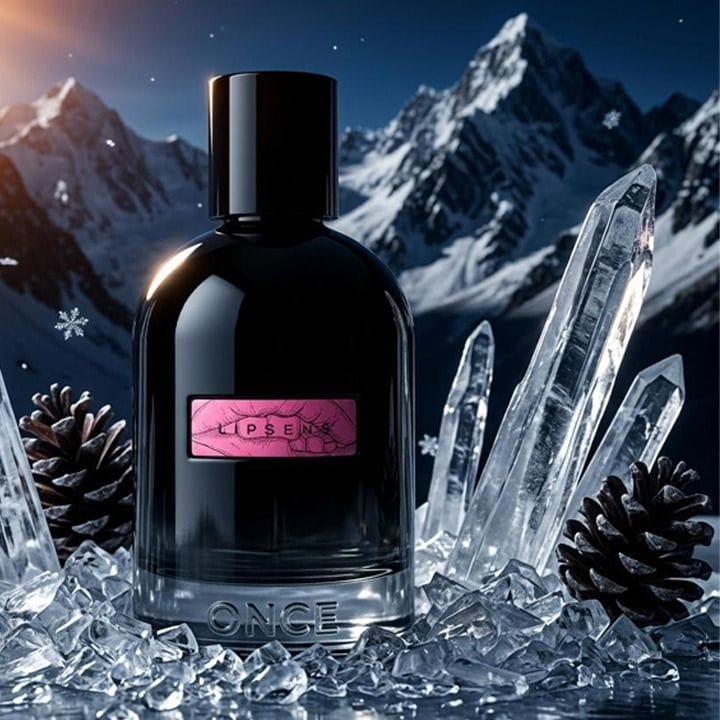Once Perfume Lipsens Unisex Perfume 100ML Eau De Parfum Sweet Fruity Vanilla Musky Amber Powdery Long Lasting | Clear - 8053629626702
