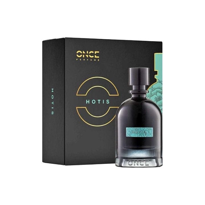 Once Perfume Hotis Unisex Perfume 100ML Eau De Parfum Intense Woody Spicy Amber Warm Long Lasting | Clear - 8053629626603