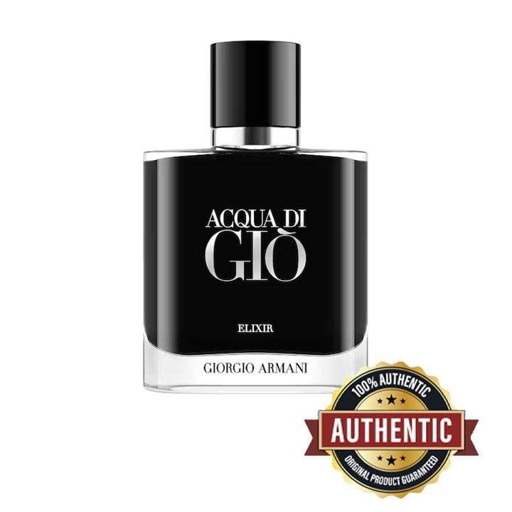 Armani Acqua di Giò Elixir for Men 50ml – Marine Notes, Bergamot, Violet Leaf & Patchouli Deep Woody Aquatic Intense Fragrance