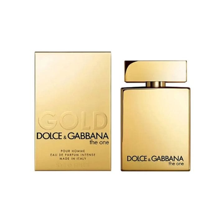 Dolce & Gabbana The One Gold Eau de Parfum Intense for Men 100ml – Blood Orange, Clary Sage, Geranium & Patchouli Fragrance