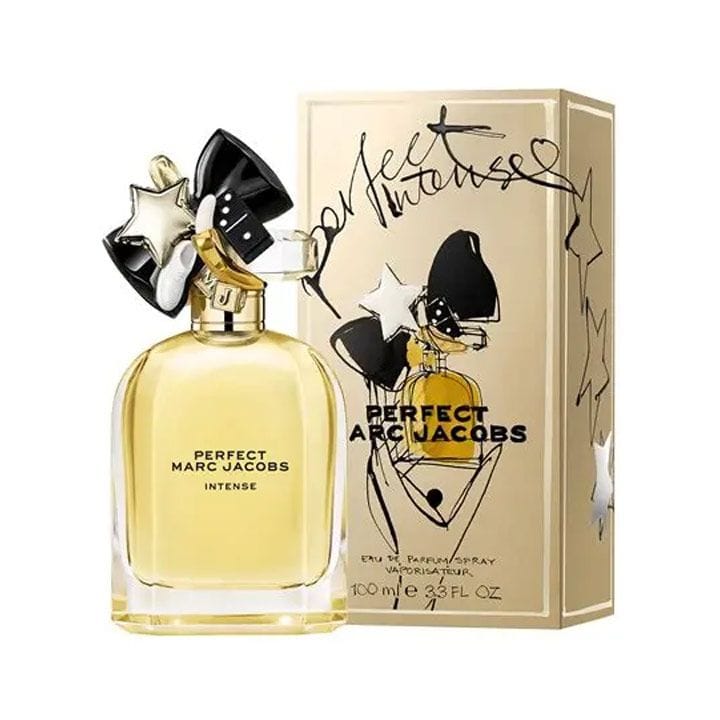Marc Jacobs Perfect Intense Eau de Parfum for Women 100ml – Roasted Almond, Narcissus, Sandalwood & Cashmeran Floral Amber Fragrance