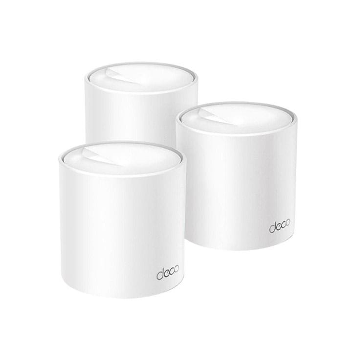 TP-Link Deco X50 AX3000 Whole Home Mesh Wi-Fi 6 System (3-Pack) – 3Gbps Dual-Band, AI-Driven Mesh, Gigabit Ports & HomeShield Security | White