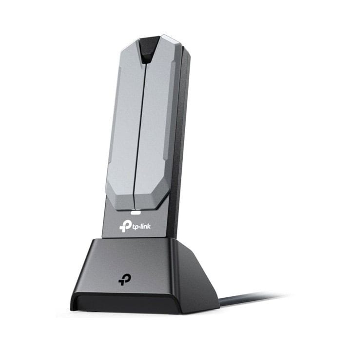 TP-Link Archer TBE400UH BE6500 Tri-Band Wi-Fi 7 USB Adapter – High-Gain Antennas, Multi-Link Operation, MU-MIMO, OFDMA & USB 3.0 | Grey