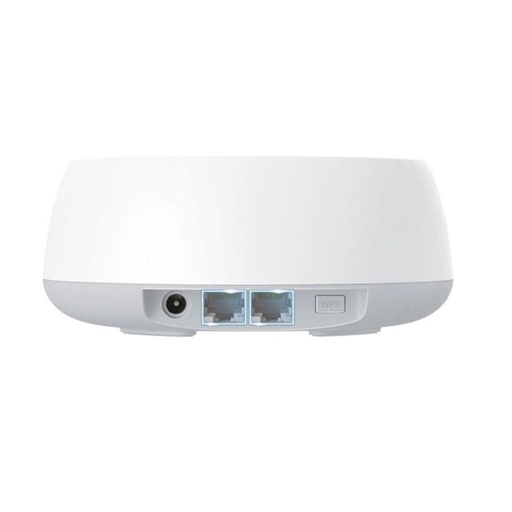 نظام تي بي لينك ديكو Wi-Fi 7 شبكي لتغطية المنزل بالكامل قطعة واحدة بسرعة 3.6 جيجابت في الثانية ثنائي النطاق وتشغيل متعدد الروابط ومنافذ 2.5G وتجوال ذكي بالذكاء الاصطناعي أبيض Deco BE25