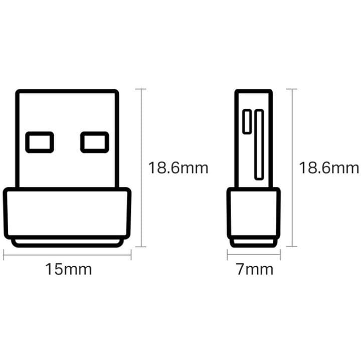 TP-Link Archer Nano AC600 Wireless Dual-Band USB Adapter – 433Mbps 5GHz + 200Mbps 2.4GHz, MU-MIMO, Plug-and-Play Nano Design | Black