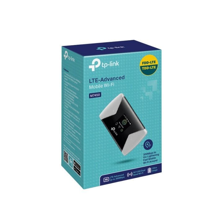 TP-Link 300Mbps LTE-Advanced Mobile Wi-Fi Router – Portable 4G+ Hotspot, Dual-Band Support, 3000mAh Battery, Up to 32 Devices | Black