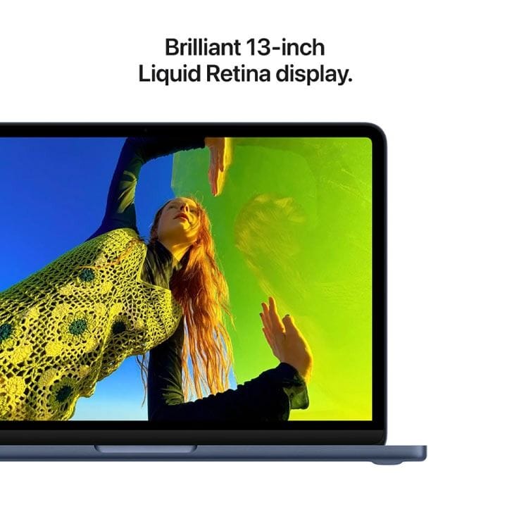 حاسوب محمول ماك بوك نيو مقاس 13 بوصة – شريحة A18 برو، معالج مركزي سداسي النواة، معالج رسومي خماسي النواة، شاشة ريتينا ليكويد، ذاكرة عشوائية 8 جيجابايت، سعة تخزين 512 جيجابايت، مستشعر بصمة الإصبع | لون نيلي – MHFG4AB/A