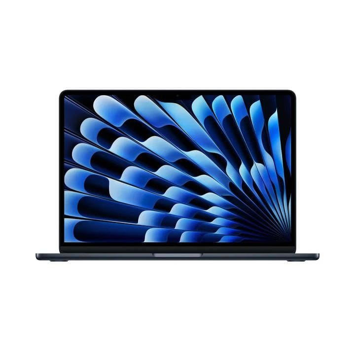 حاسوب محمول ماك بوك إير مقاس 13 بوصة – شريحة إم 5، معالج مركزي عشاري النواة، معالج رسومي ثماني النواة، ذاكرة عشوائية 16 جيجابايت، سعة تخزين 512 جيجابايت، شاشة ريتينا ليكويد، بطارية تدوم طوال اليوم | لون منتصف الليل – MDHE4AB/A