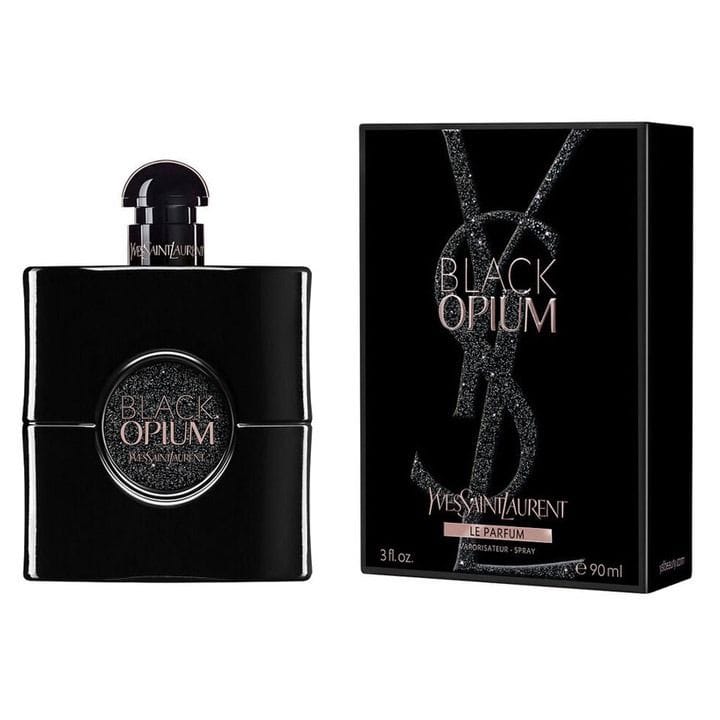 YSL Black Opium Le Parfum 90ml Women’s Perfume, Floral Gourmand Vanilla, Black Coffee Accord, White Flowers, Warm Amber Musk, Long Lasting