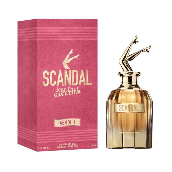 Jean Paul Gaultier Scandal Absolu Parfum Concentré 80ml Women’s Perfume, Amber Chypre, Tuberose Black Fig, Sandalwood, Long Lasting Intense Luxury