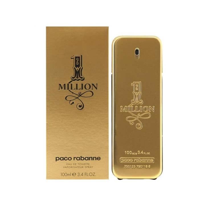 Paco Rabanne 1 Million EDT 100ml Men’s Perfume, Woody Spicy, Blood Mandarin Grapefruit Mint, Cinnamon Rose, Leather Amber Patchouli, Long Lasting