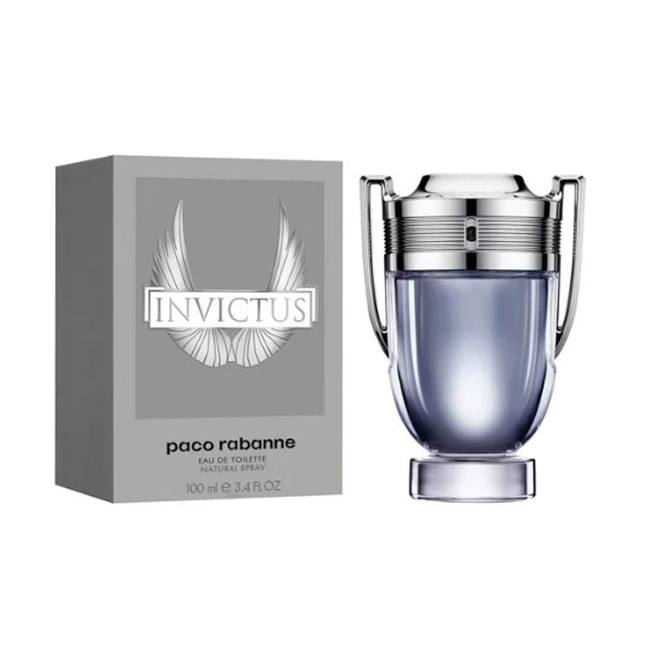 Paco Rabanne Invictus Eau de Toilette for Men 100ml – Grapefruit, Marine Accord, Bay Leaf & Guaiac Wood Fresh Woody Fragrance