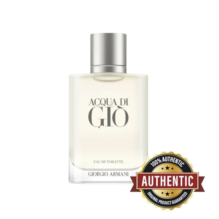 Armani Acqua di Giò Eau de Toilette for Men 100ml – Bergamot, Marine Notes, Jasmine, Rosemary & Cedar Fresh Aquatic Fragrance