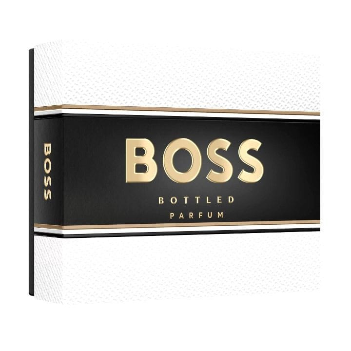 Hugo Boss Bottled Parfum Gift Set for Men 100ml – Mandarin, Olibanum, Orris & Cedarwood Intense Woody Amber Fragrance