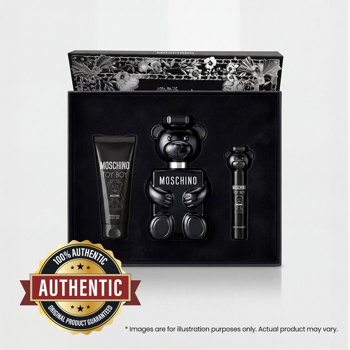 Moschino Toy Boy Eau de Parfum Gift Set 100ml – Pink Pepper, Rose, Clove & Vetiver Spicy Floral Woody Fragrance