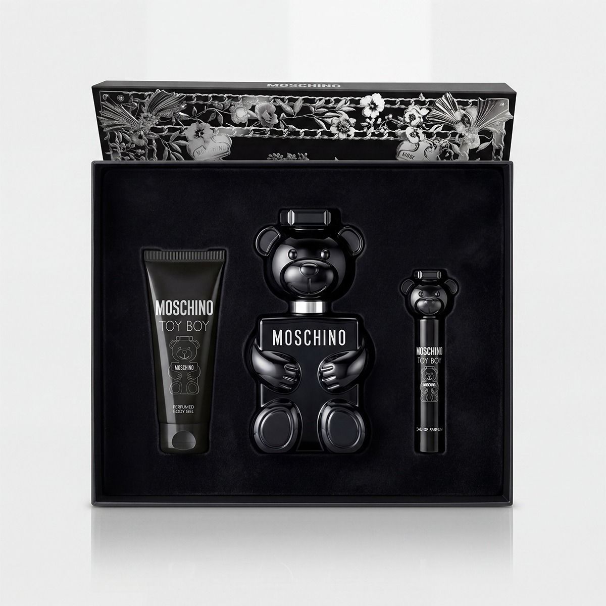 Moschino Toy Boy Eau de Parfum Gift Set 100ml – Pink Pepper, Rose, Clove & Vetiver Spicy Floral Woody Fragrance