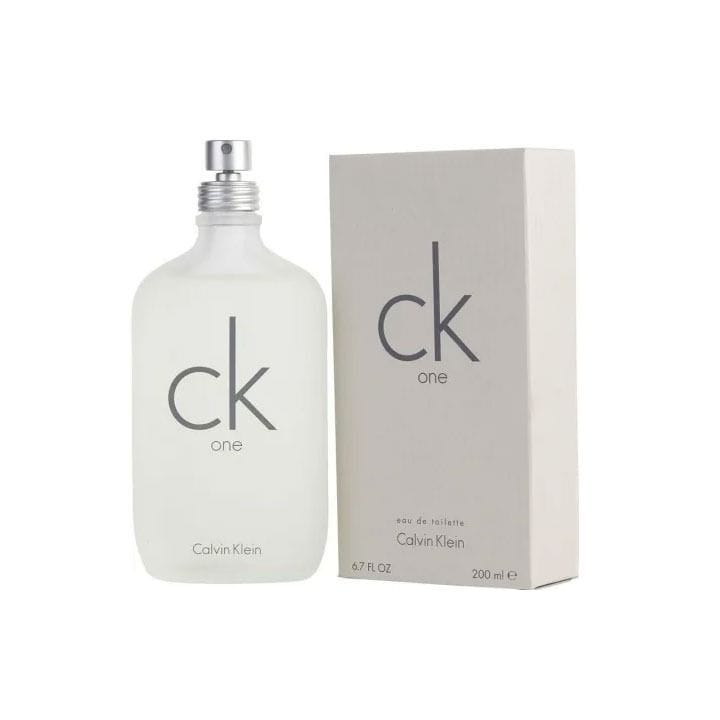 Calvin Klein CK One Unisex Eau de Toilette 200ml – Bergamot, Green Tea, Papaya, Jasmine & Musk Fresh Citrus Fragrance