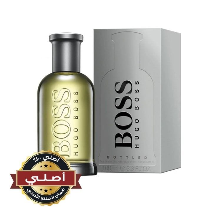 هيوغو بوس بوتلد أو دو تواليت للرجال 100 مل – تفاح، قرفة، جيرانيوم، خشب الصندل – عطر خشبي حار دافئ