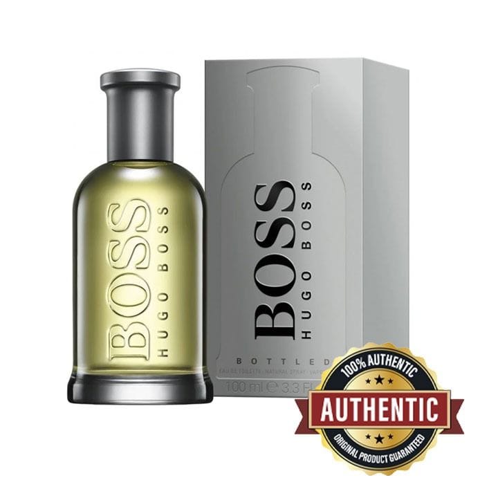 Hugo Boss Bottled Eau de Toilette for Men 100ml – Apple, Cinnamon, Geranium & Sandalwood Warm Woody Spicy Fragrance