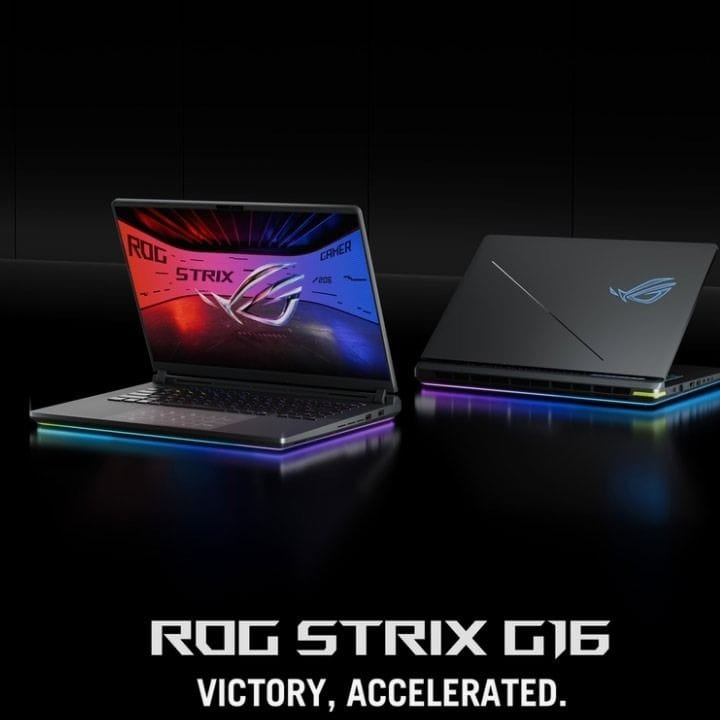 ASUS ROG Strix G16 Gaming Laptop – i9-14900HX, 16" 2.5K 240Hz IPS, RTX 5070 8GB, 32GB RAM, 1TB SSD | Eclipse Gray – G615JPR-G91621W