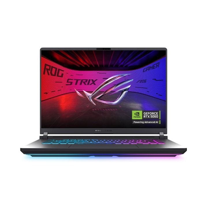 ASUS ROG Strix G16 Gaming Laptop – Ultra 7 255HX, 16" 2.5K 240Hz IPS, RTX 5060 8GB, 16GB RAM, 1TB SSD | Eclipse Gray – G615LM-G1SU7161W