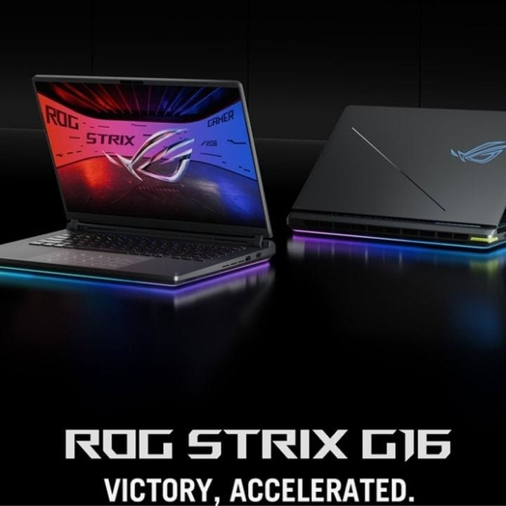 ASUS ROG Strix G16 Gaming Laptop – Ultra 7 255HX, 16" 2.5K 240Hz IPS, RTX 5060 8GB, 16GB RAM, 1TB SSD | Eclipse Gray – G615LM-G1SU7161W