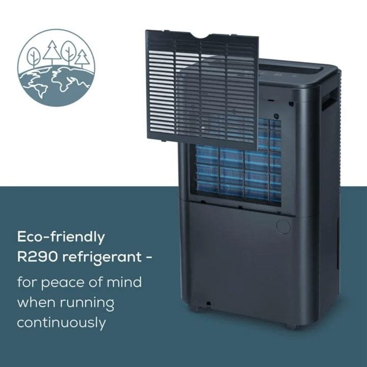 Beurer Air Dehumidifier 20L/Day 4L Tank Auto Humidity Control Laundry Drying Digital Display Timer 60m² Coverage | Black - LE250