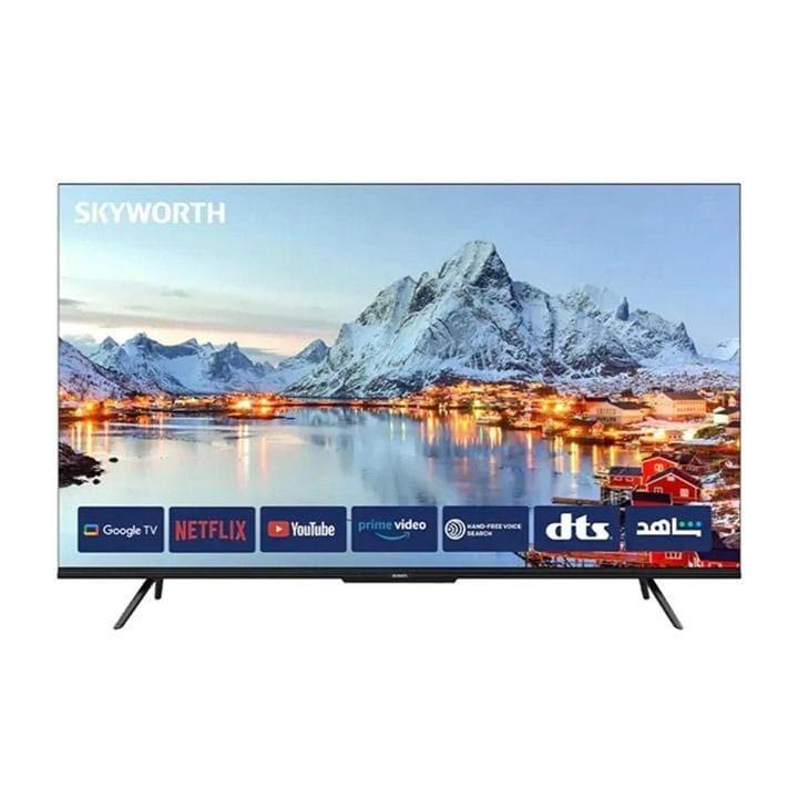 Skyworth 58-inch UHD Google TV 4K Smart TV Far Field Voice Control HDR10 Dolby Audio Chromecast Frameless | Black - 58SUE9350F