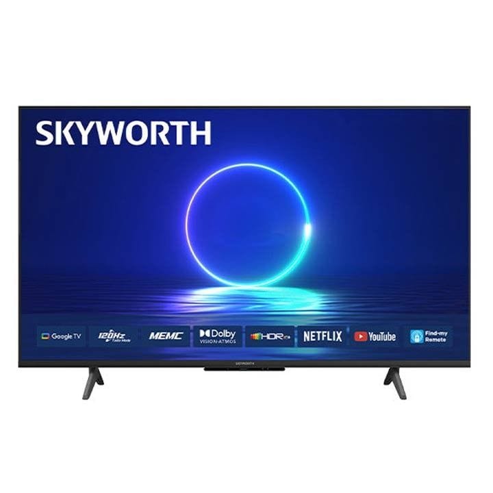 تلفزيون سكاي وورث 75 بوصة QLED UHD جوجل تي في، معدل تحديث 120 هرتز، مستقبل مدمج، HDR10، دولبي فيجن، دولبي أوديو، تحكم صوتي | أسود - 75Q6800H