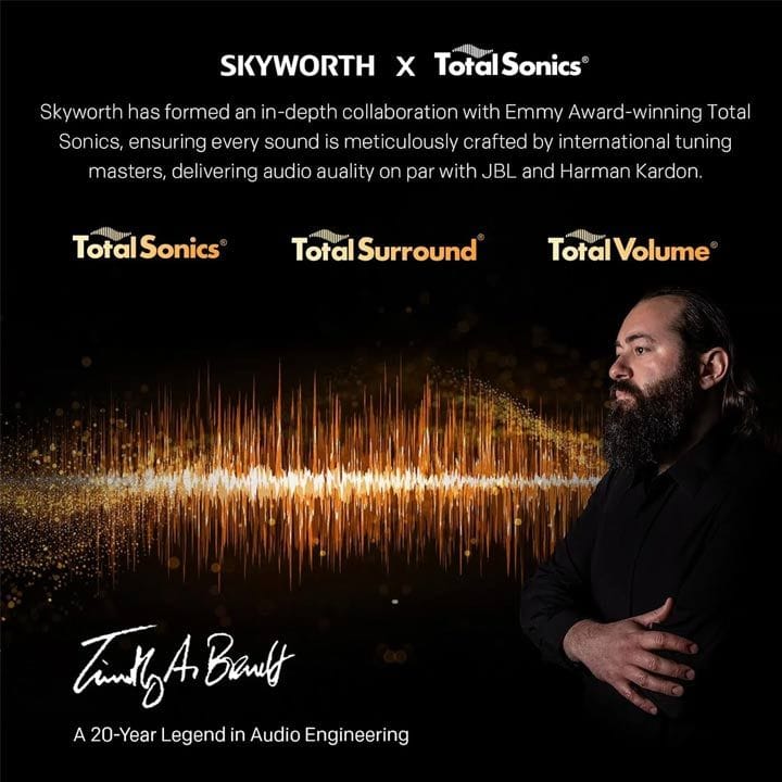 Skyworth 55-inch NEXO QD-Mini LED UHD Google TV 4K Smart TV HDR10 Dolby Audio Chromecast Voice Control | Black - 55X6600H