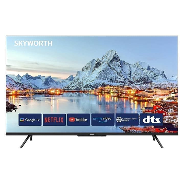 Skyworth 55-inch UHD Google TV 4K Smart TV Far Field Voice Control HDR10 Dolby Audio Chromecast | Black - 55SUE9350F